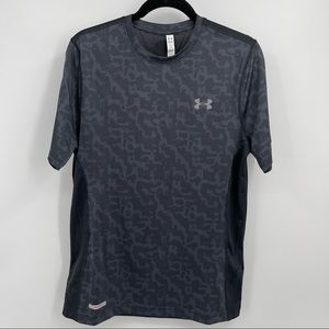 Under Armour Heat Gear Short Sleeve Shirt Size M Gray